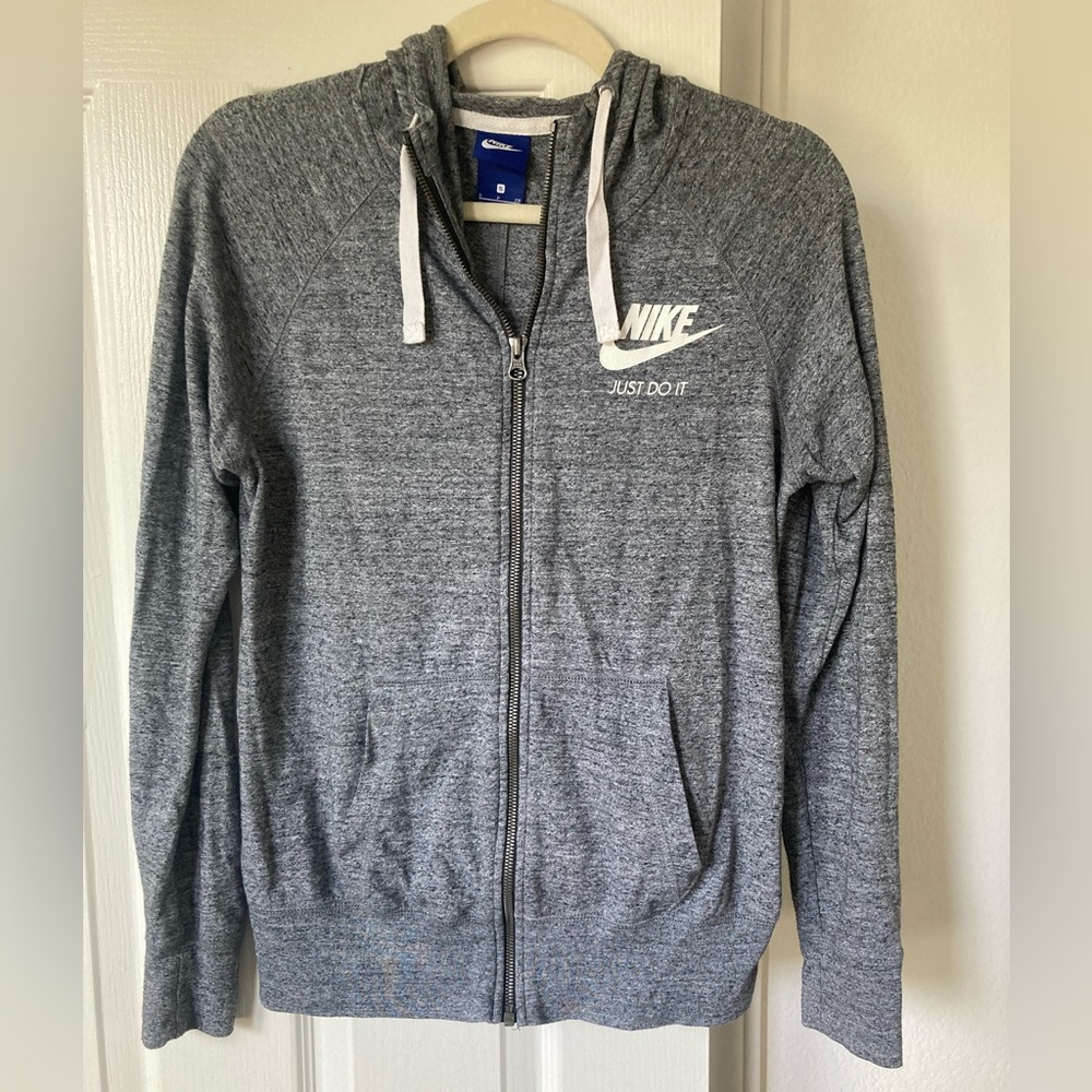 Nike Gray Zip-Up Hoodie